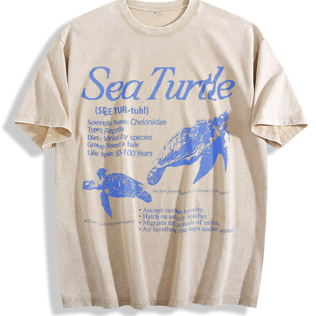 Sea Turtle 90s Vintage Washed T-Shirt product image 1