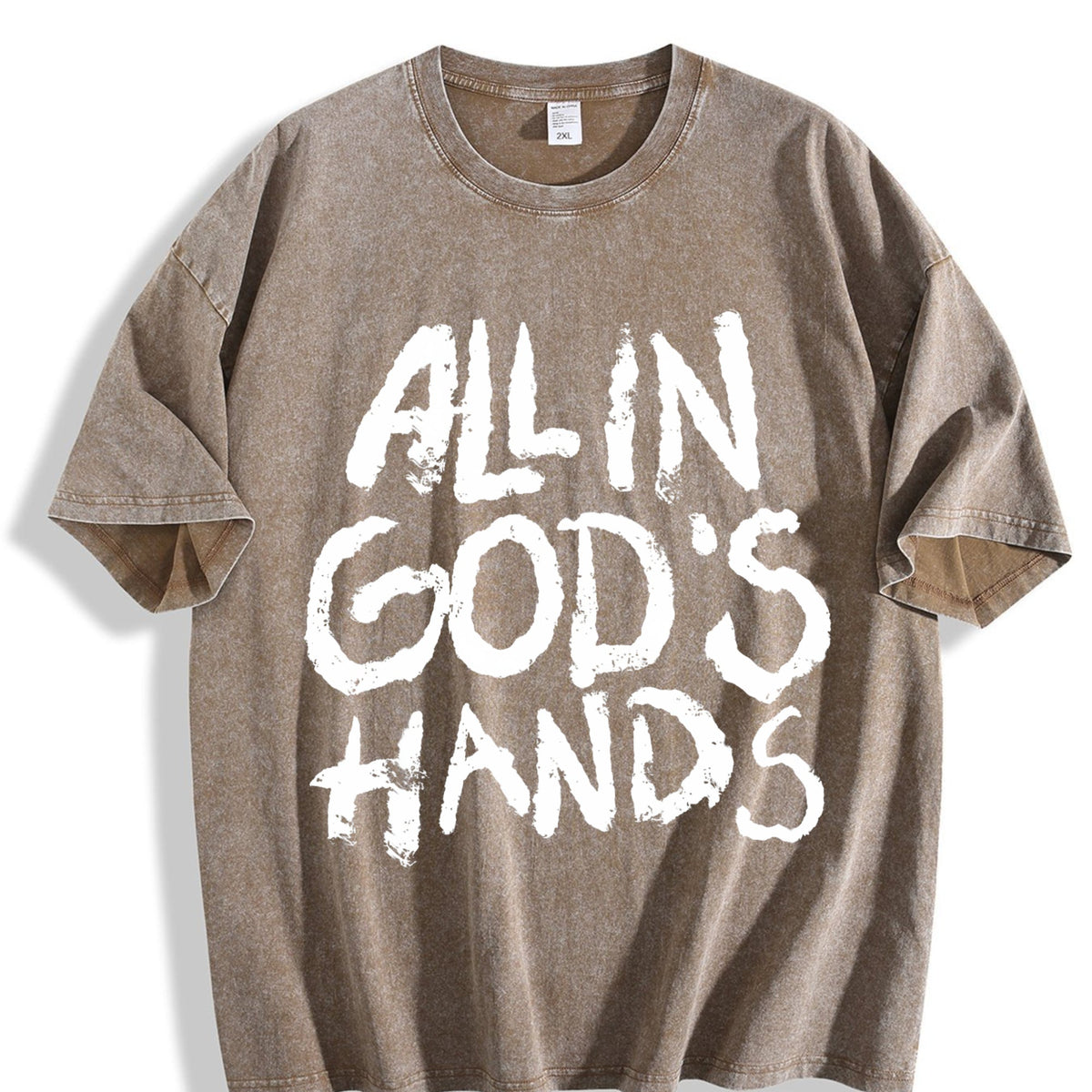 All In God's Hands Faith Vintage Washed T-Shirt product image 3