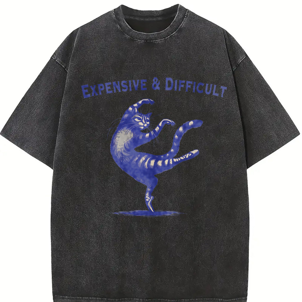 Expensive And Difficult Dancing Cat Funny 90s Vintage product image 2