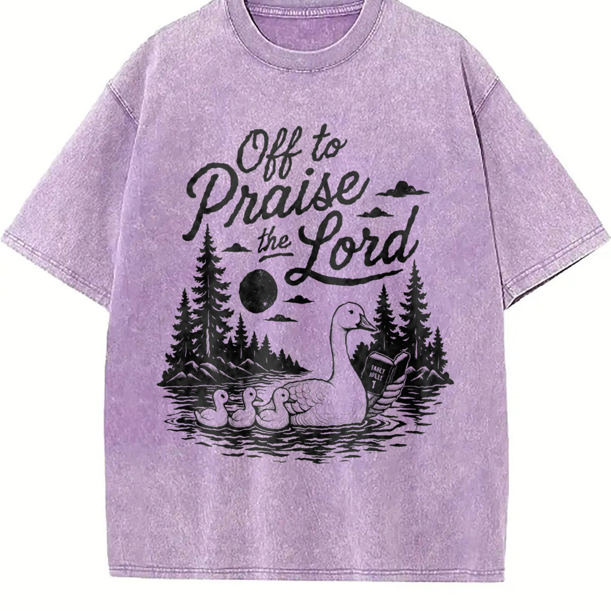 Off To Praise The Lord Christian Faith Duck Nature Vintage product image 6