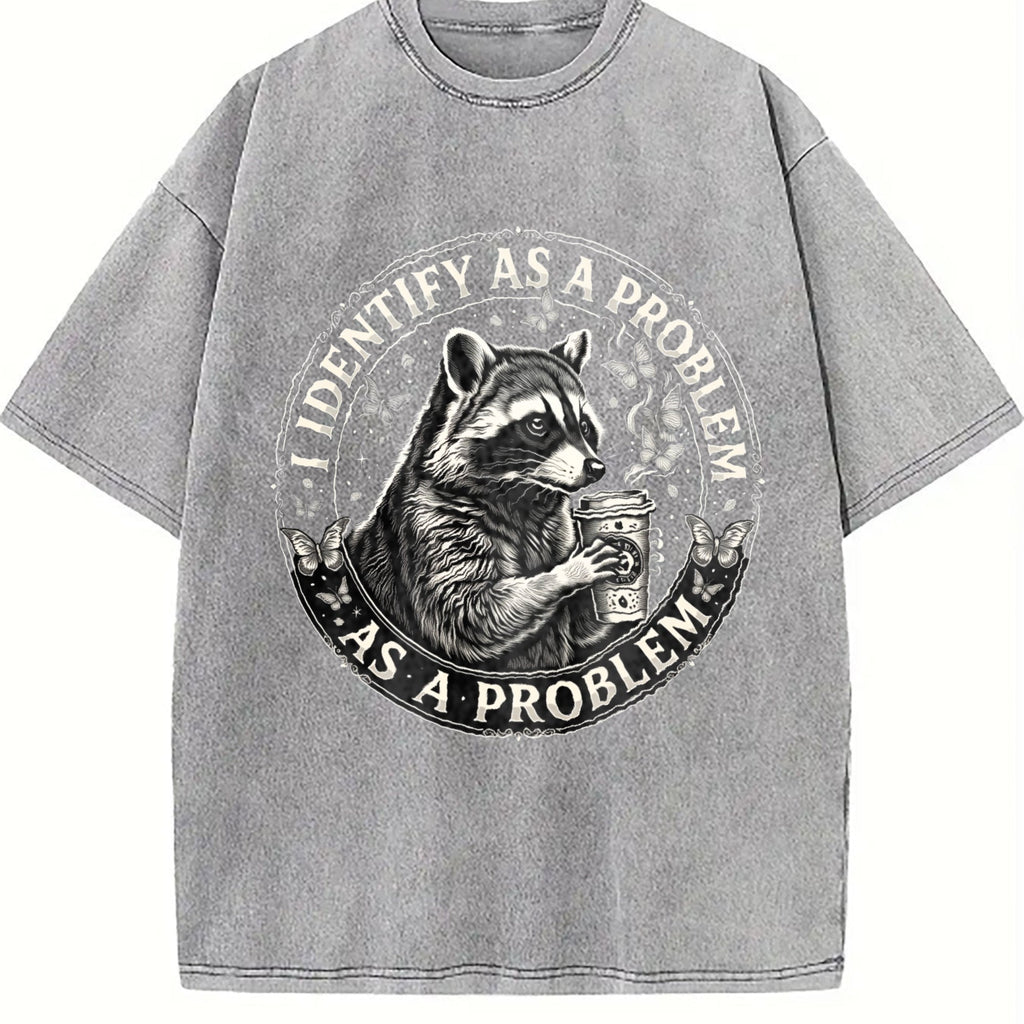 Raccoon Coffee Boxy Y2K Aesthetic Summer Vibes Vintage product image 5