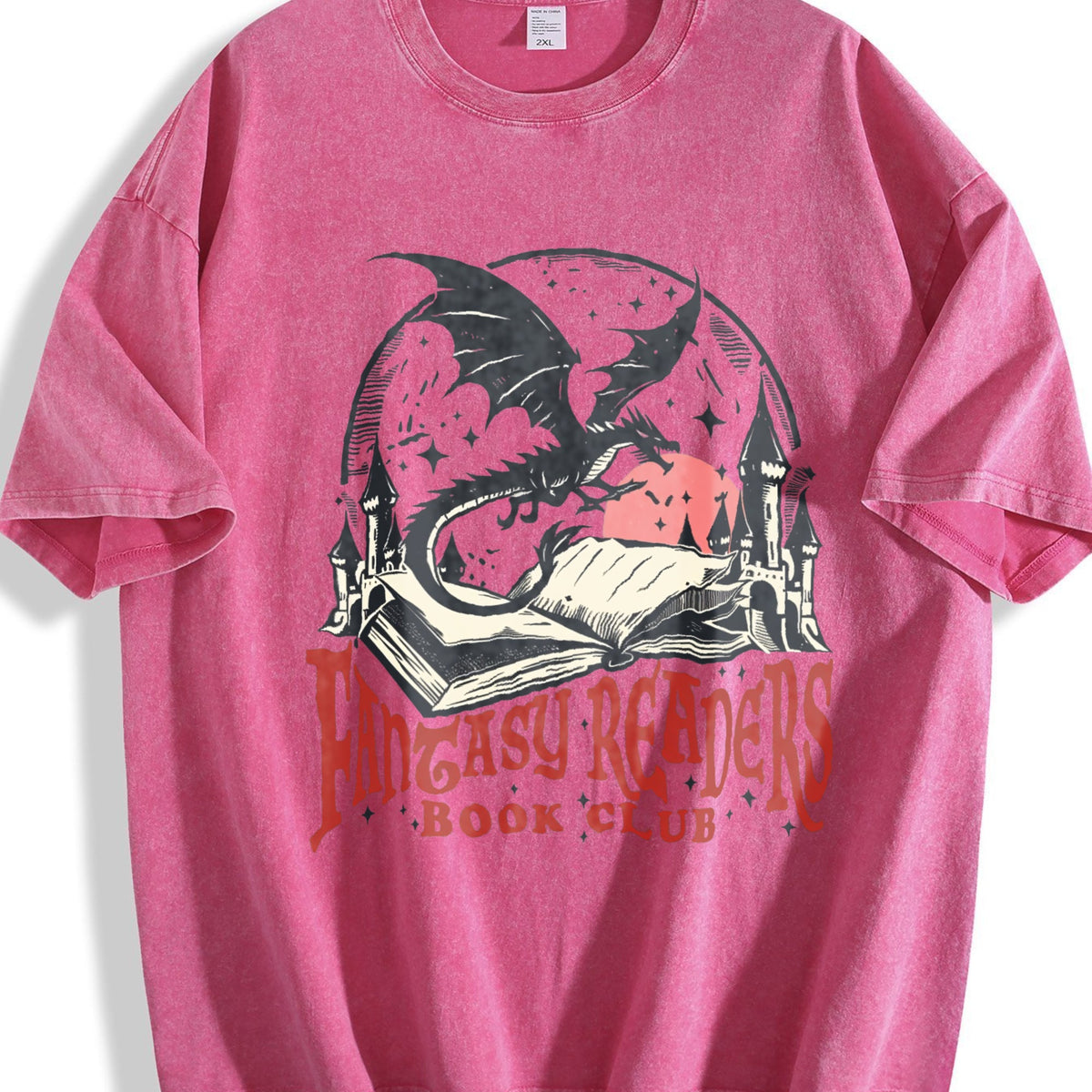 Fantasy Readers Book Club 90s Vintage Washed T-Shirt product image 7