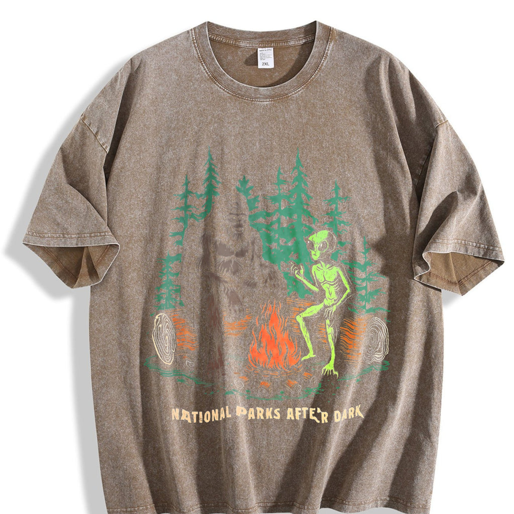 Funny National Parks After Dark Sarcastic Bigfoot Alien product image 3