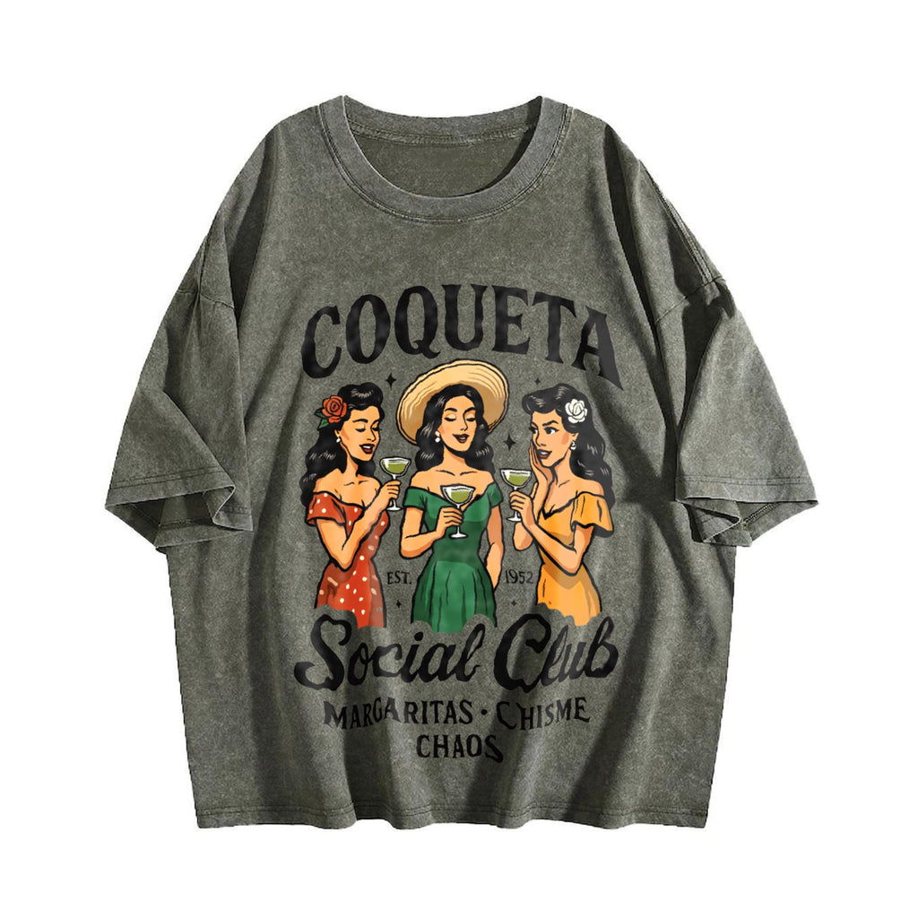 Coqueta Social Club Vintage Washed T-Shirt product image 4