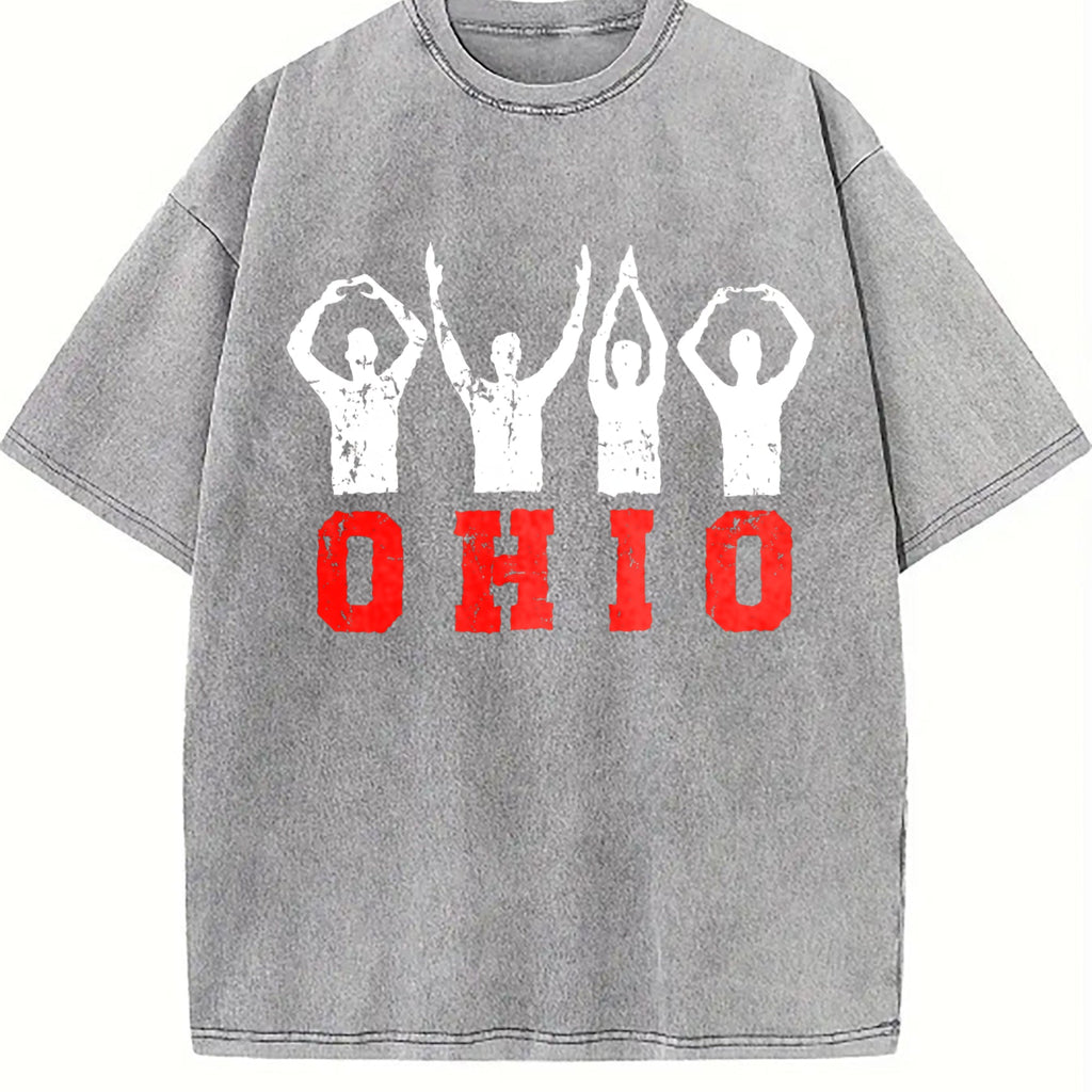 Ohio State Pride - Ohioan With Bold Red Letters Vintage product image 5