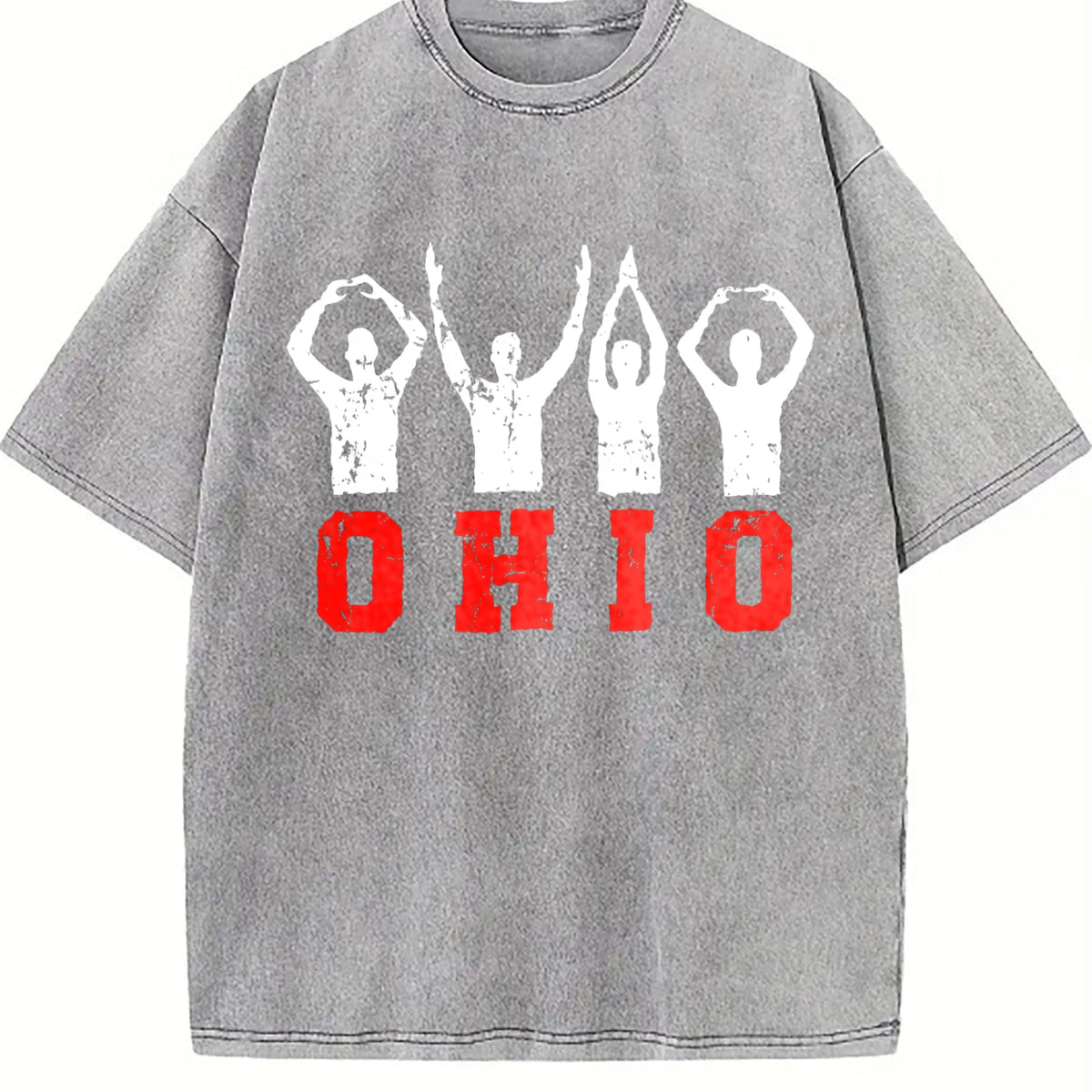 Ohio State Pride - Ohioan With Bold Red Letters Vintage product image 5