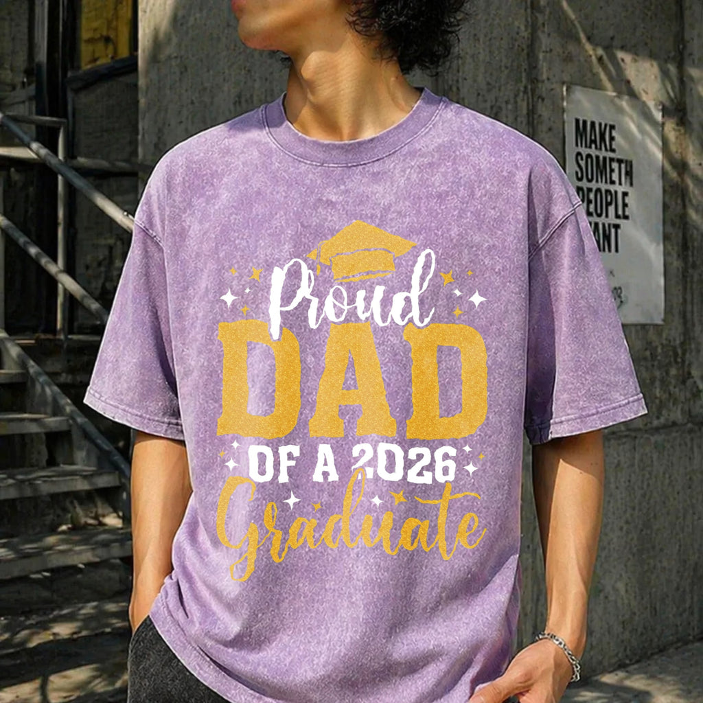 Dad Senior 2026 Proud Of A Class Of Graduate Vintage Washed product image 13