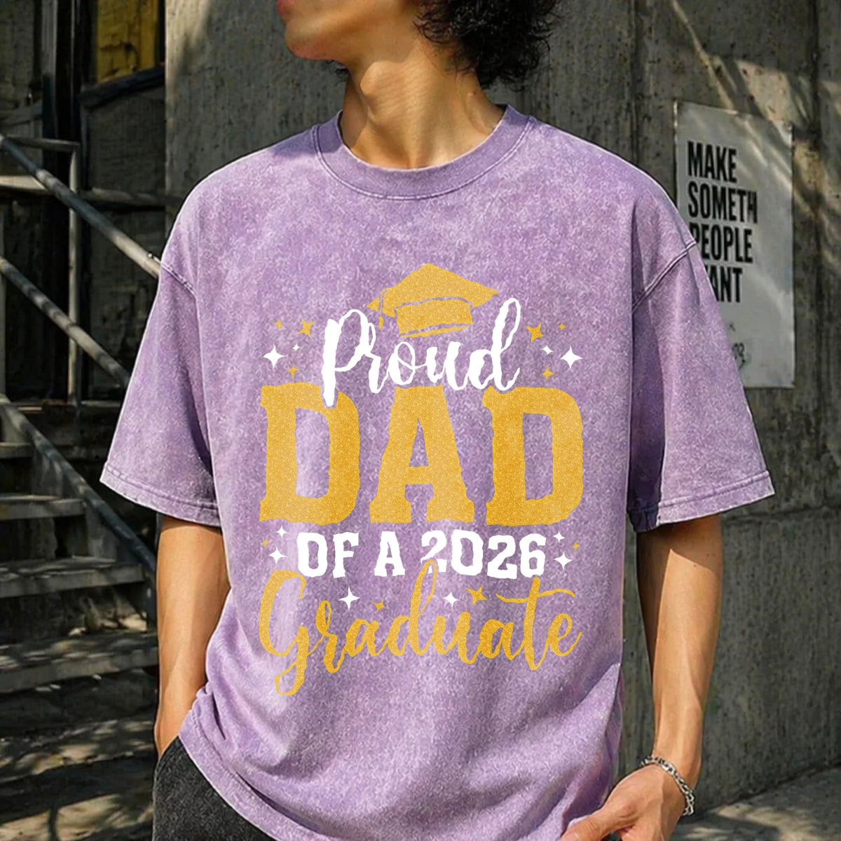 Dad Senior 2026 Proud Of A Class Of Graduate Vintage Washed product image 13