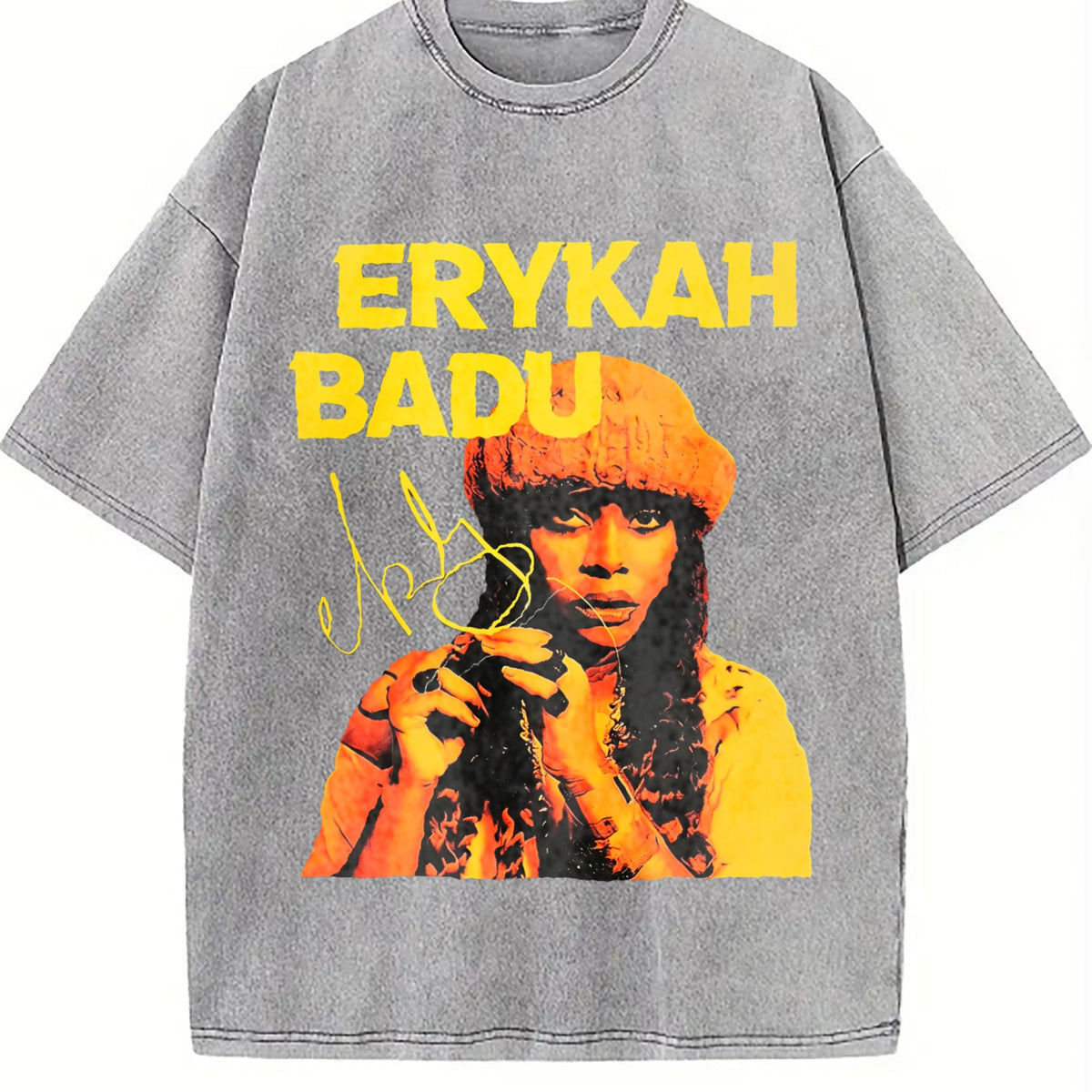 Erykah Badu Portrait Vintage Washed T-Shirt product image 5