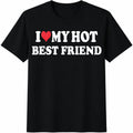 I Love My Best Friend Cotton T-Shirt product image 1