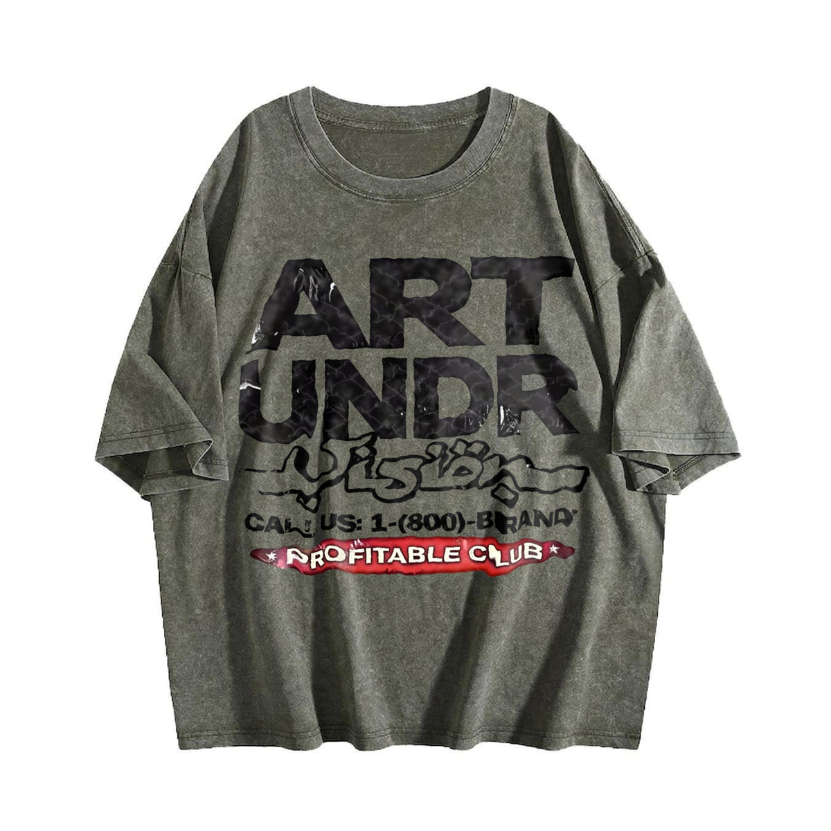 Rich Star Portrait Art Undr Muscle Vintage Washed T-Shirt product image 4