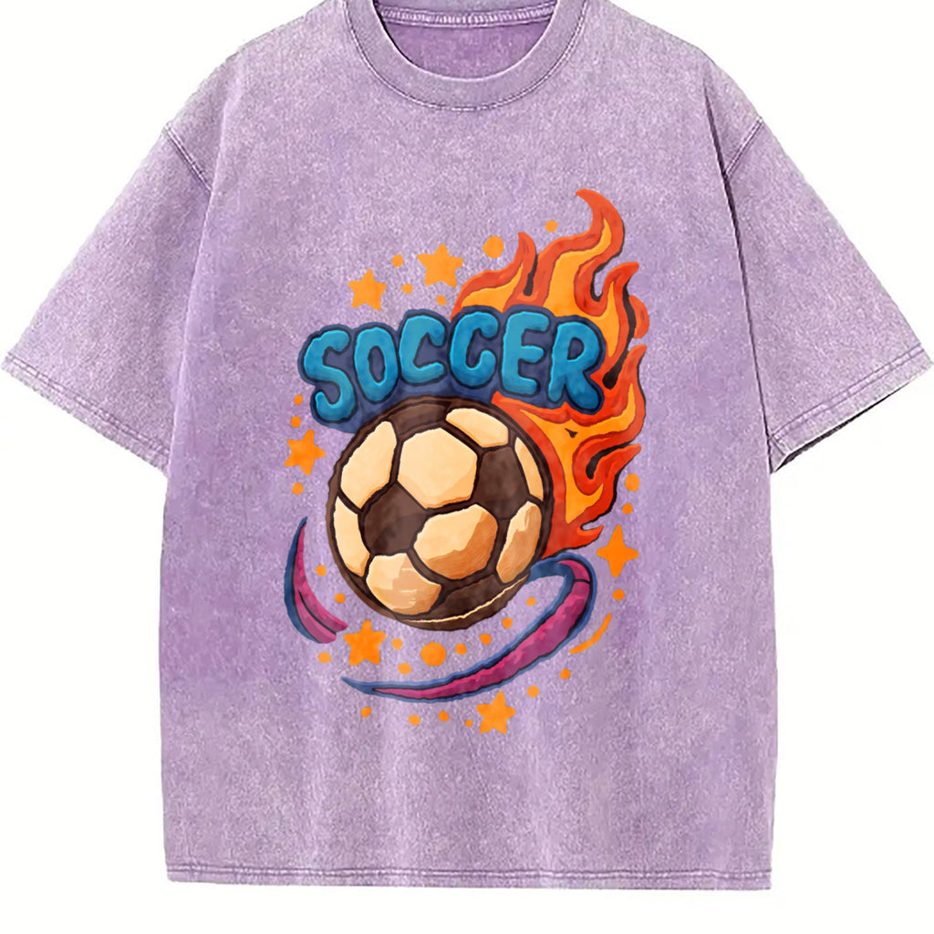 Global Soccer Fan Vintage Washed T-Shirt product image 6