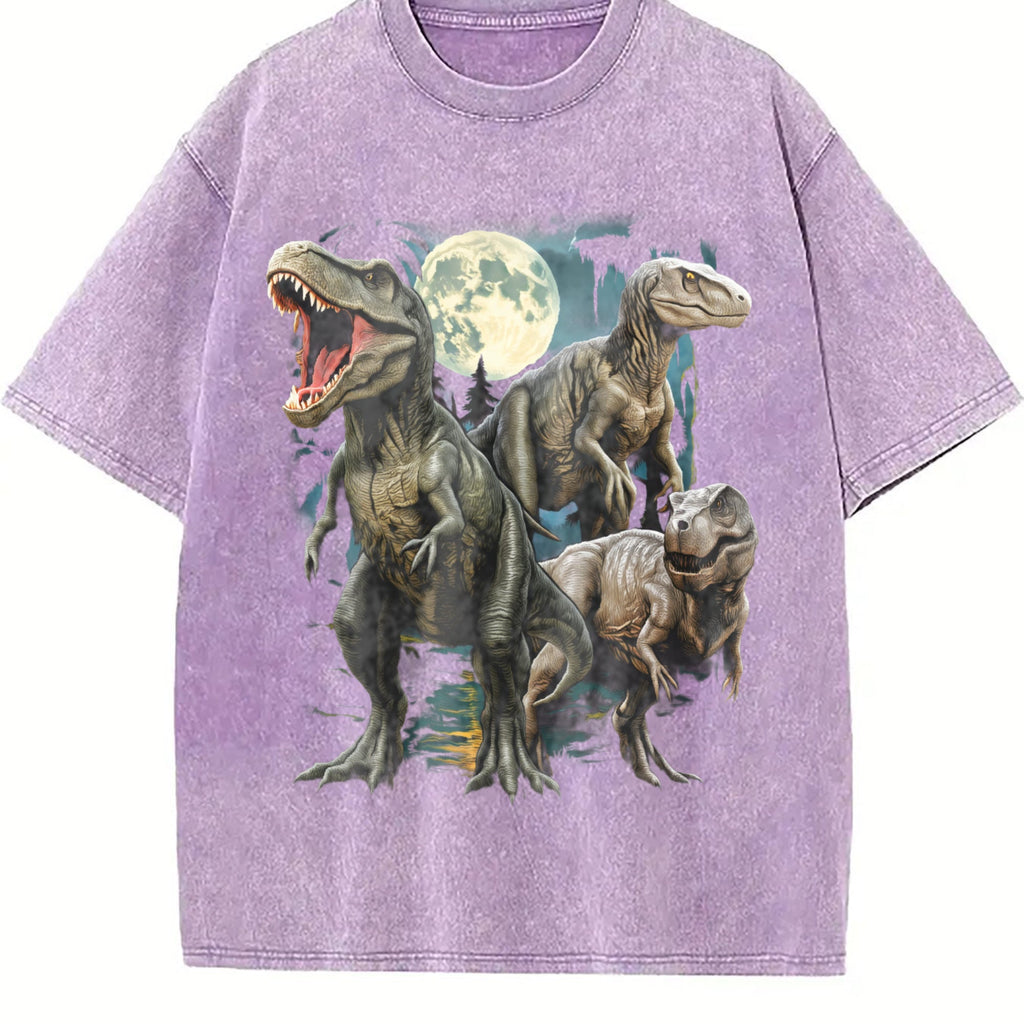 T-rex Dinosaur 90s Vintage Washed T-Shirt product image 6