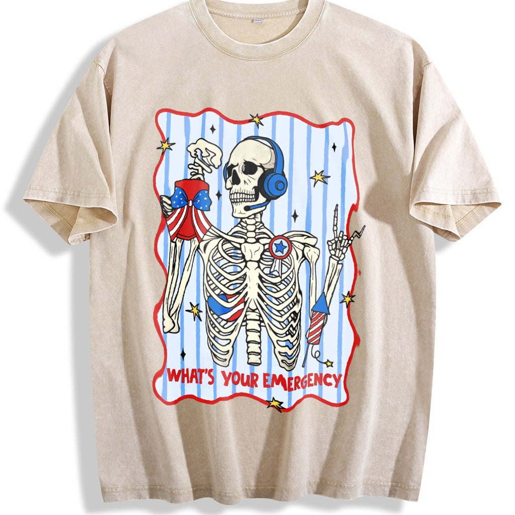Dispatcher 4th Of July Vintage Washed T-Shirt product image 1