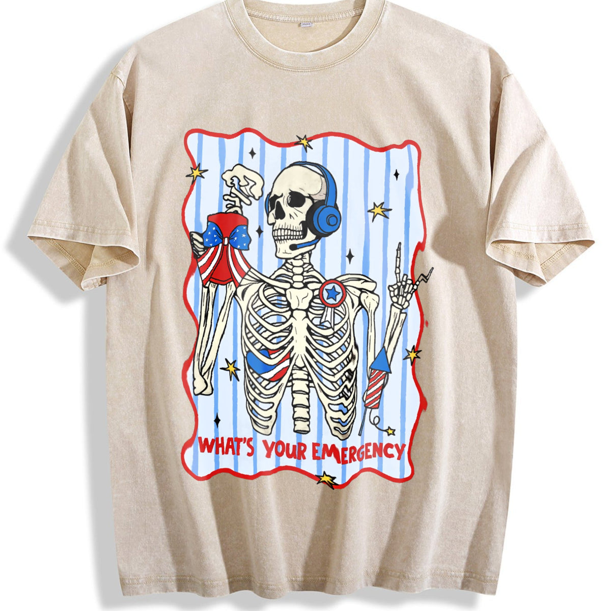 Dispatcher 4th Of July Vintage Washed T-Shirt product image 1