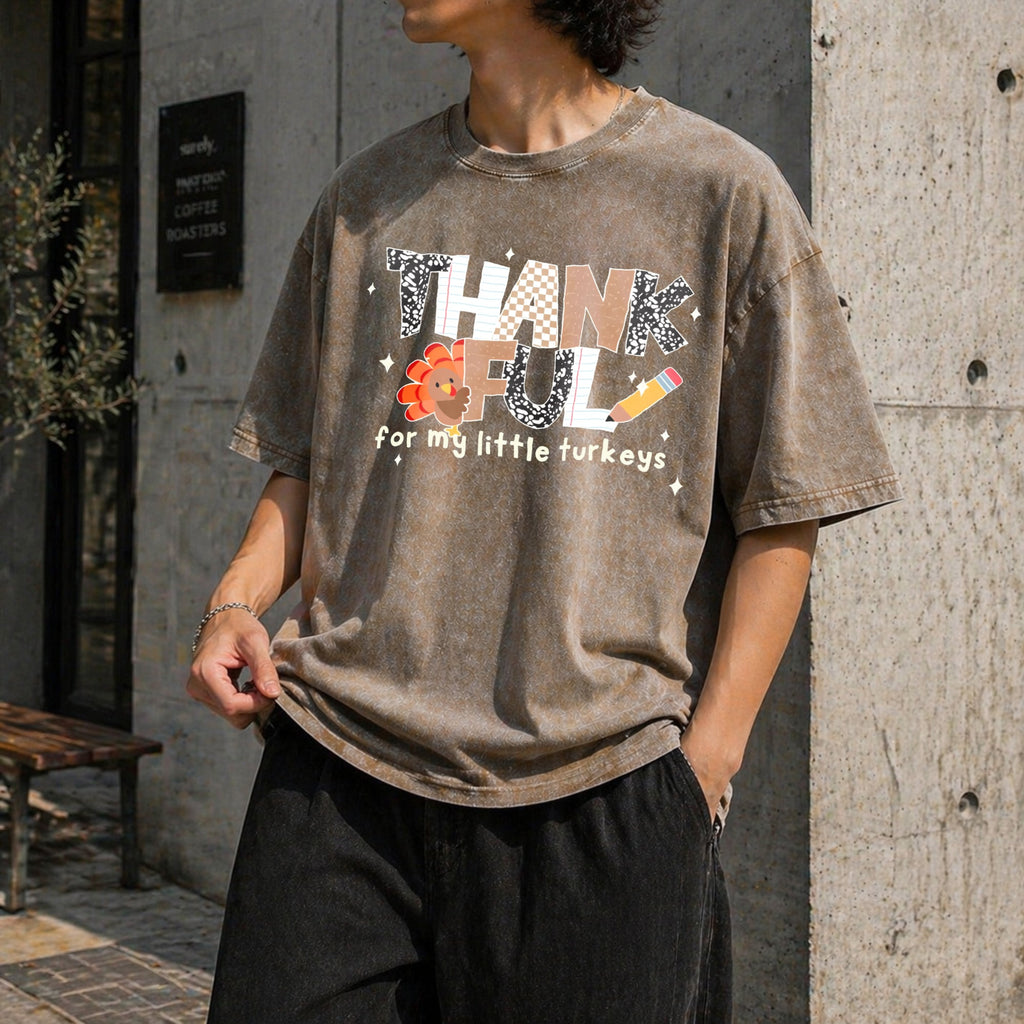 Thankful Teacher Vintage Washed T-Shirt product image 3