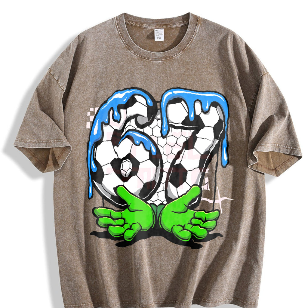 Global Soccer Fan Vintage Washed T-Shirt product image 3