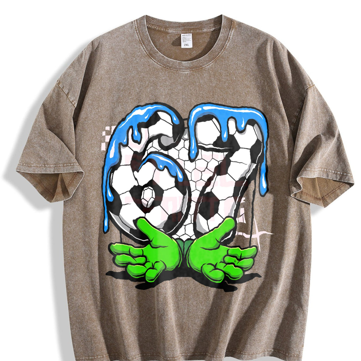 Global Soccer Fan Vintage Washed T-Shirt product image 3