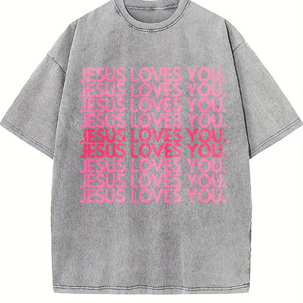Jesus Loves You Pink Christian Faith Religious Quote product image 5