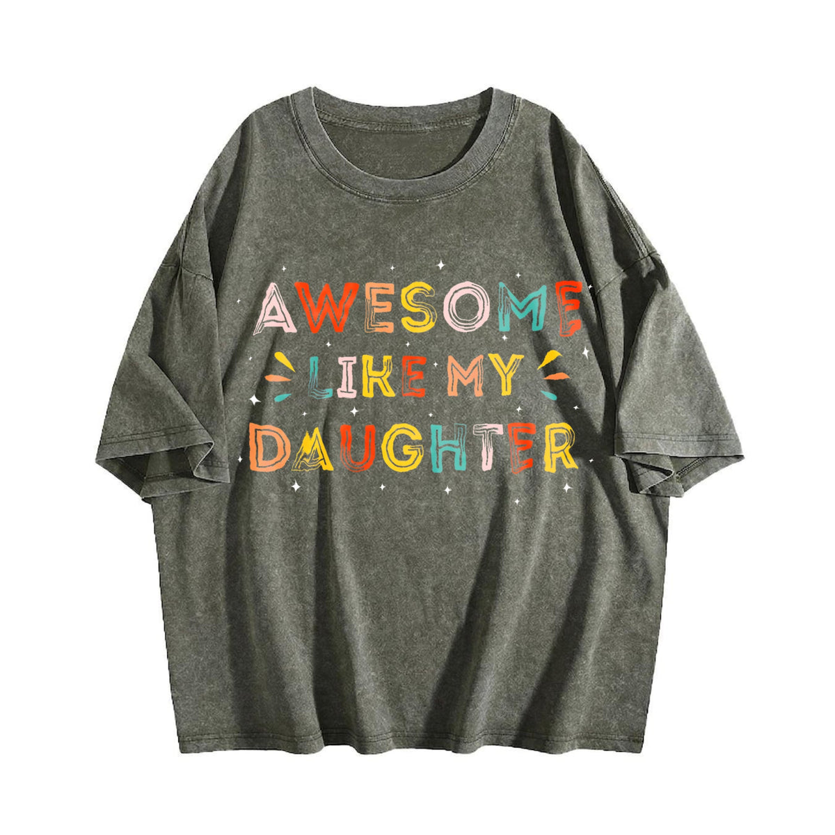 Awesome Like My Daughter Vintage Washed T-Shirt product image 4