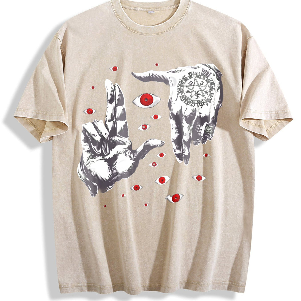 Occult Hand & Eye Vintage Washed T-Shirt product image 1
