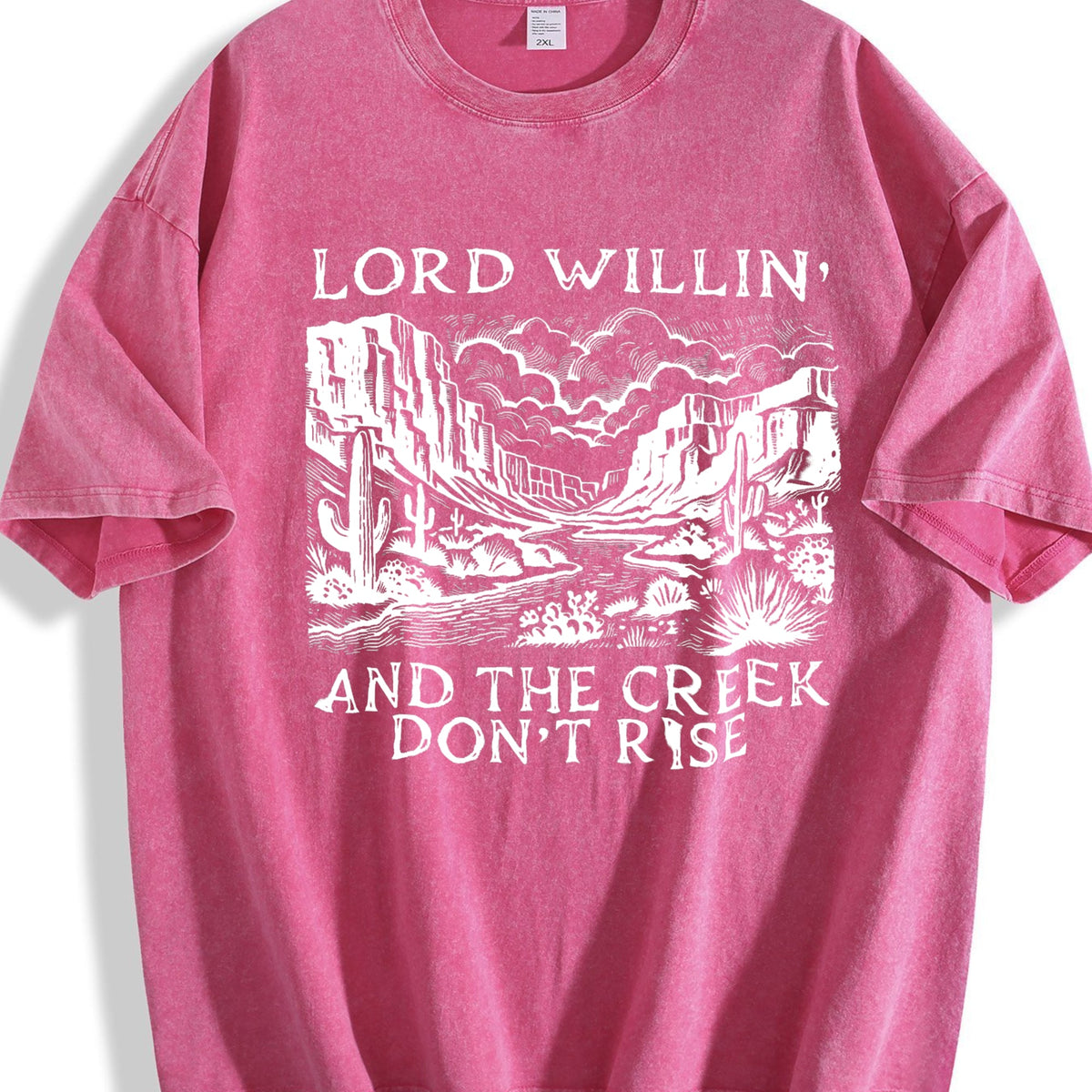 Lord Willin and the Creek Don't Rise Vintage Washed T-Shirt product image 7