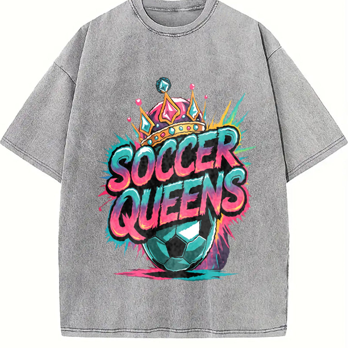 Global Soccer Fan Vintage Washed T-Shirt product image 5