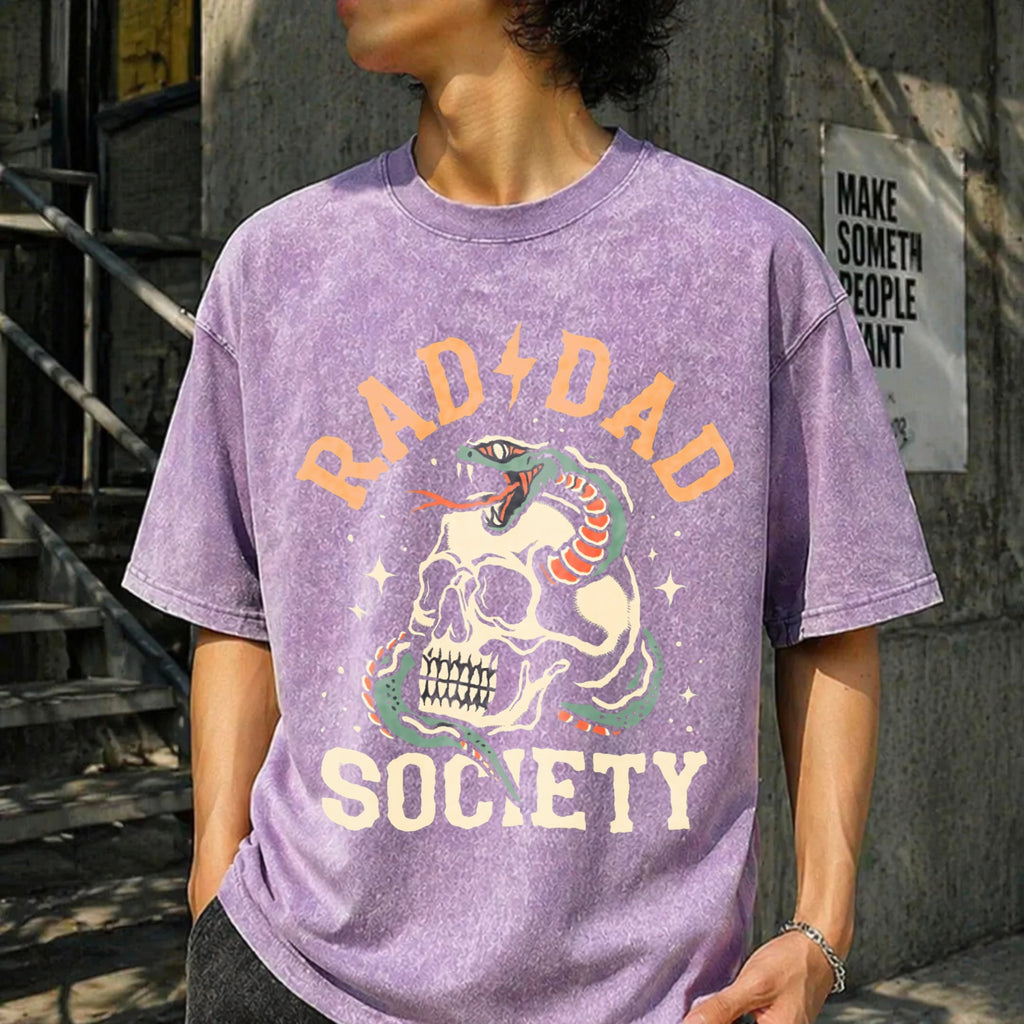 Rad Dad Society Vintage Washed T-Shirt product image 6