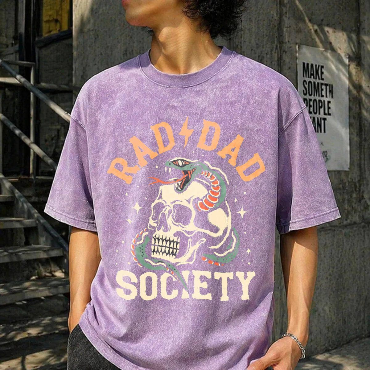 Rad Dad Society Vintage Washed T-Shirt product image 6