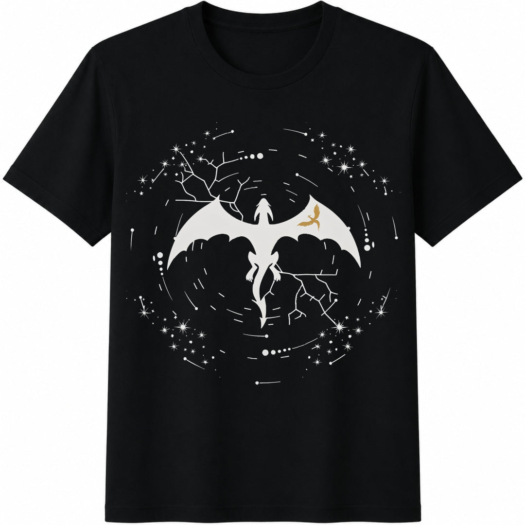 Violent Little Thing Dragon Black Cotton T-Shirt product image 1