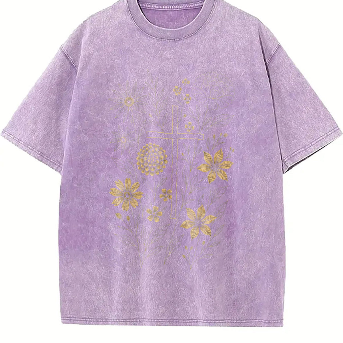 Christian Cross Vintage Washed T-Shirt product image 6