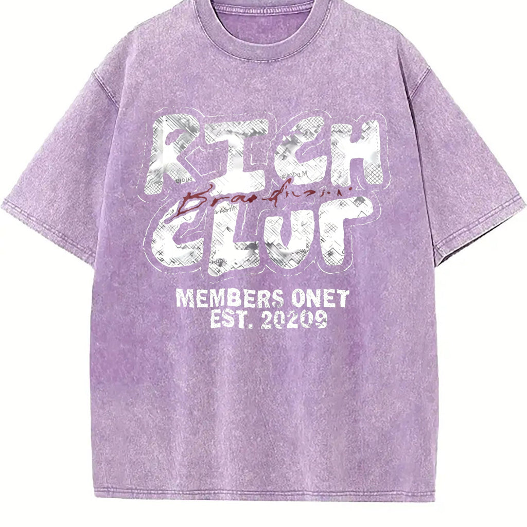 Rich Club Hip Hop Cartoon Vintage Washed T-Shirt product image 6