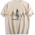 Cowboy On Horse Desert Vintage Washed T-Shirt product image 1