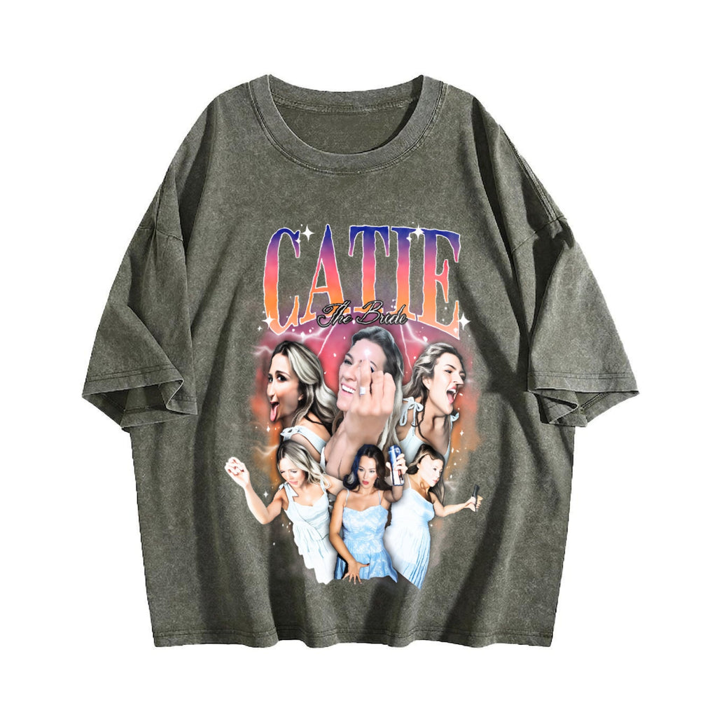 Catie Photo Collage Vintage Washed T-Shirt product image 4