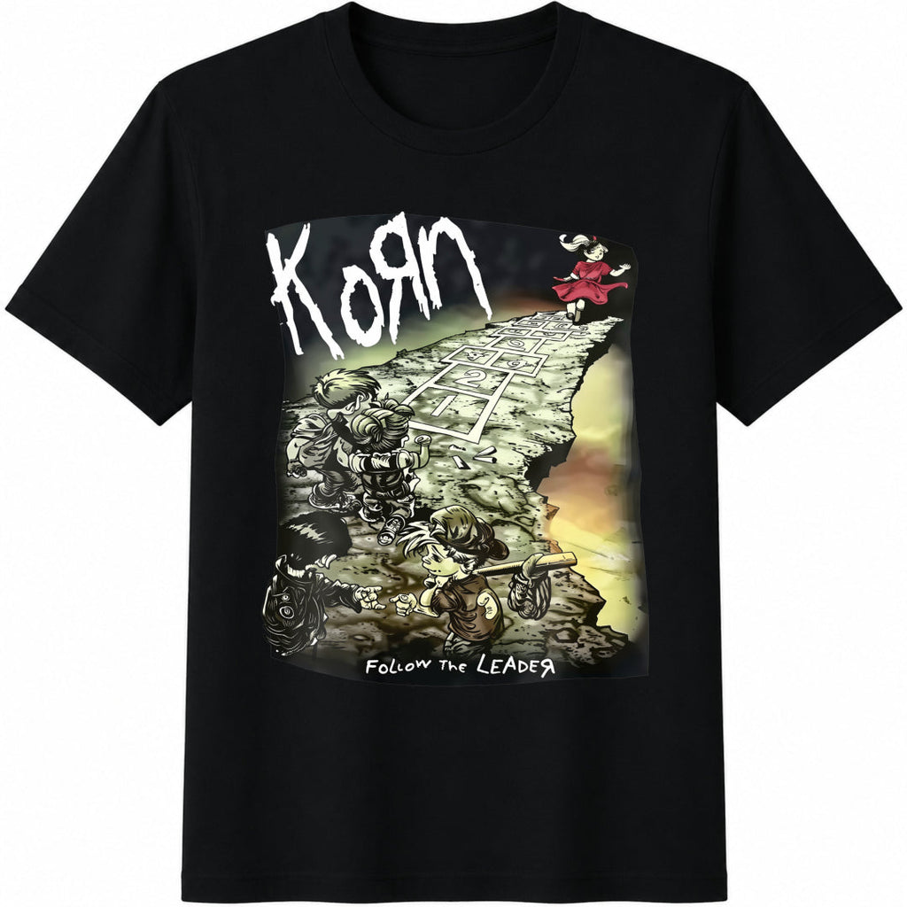 Tees100 Korn Follow The Leader Artwork Cotton T-Shirt product image 1