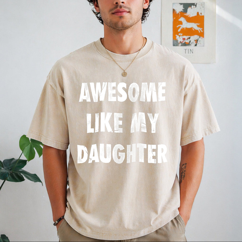 Awesome Like My Daughter Funny Fathers Day Dad Vintage product image 8