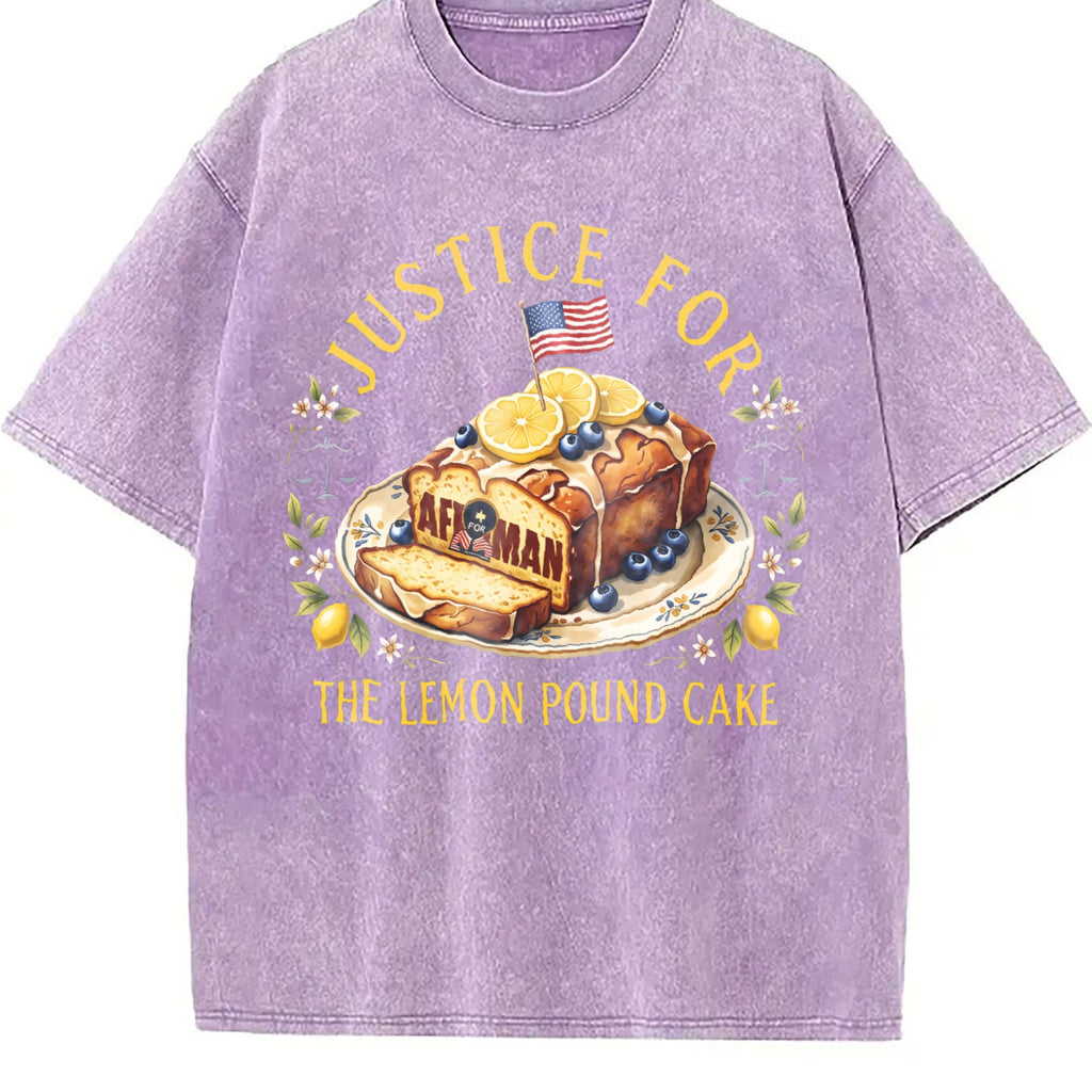 Justice for the Lemon Pound Cake Vintage Washed T-Shirt product image 6
