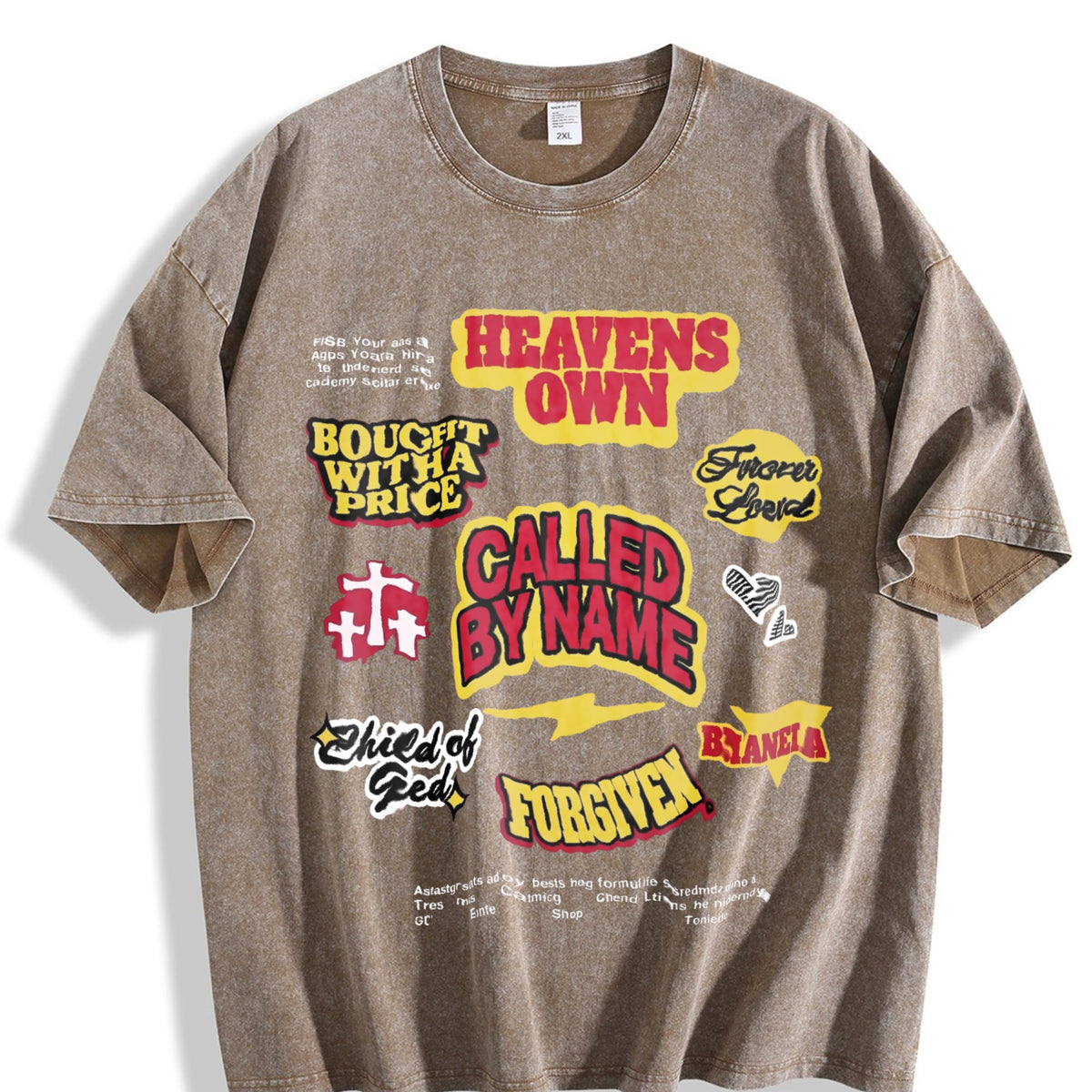 Christian Cross Vintage Washed T-Shirt product image 3