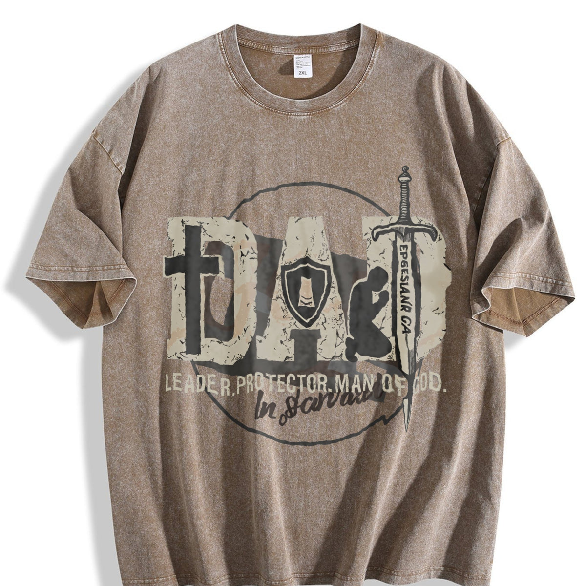 Man Of God Husband Dad Christian Father's Day Vintage product image 3