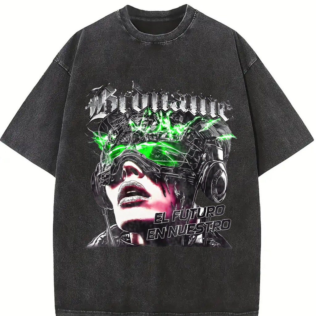Cyberpunk Futuristic Character El Futuro En Nuestro Vintage product image 2
