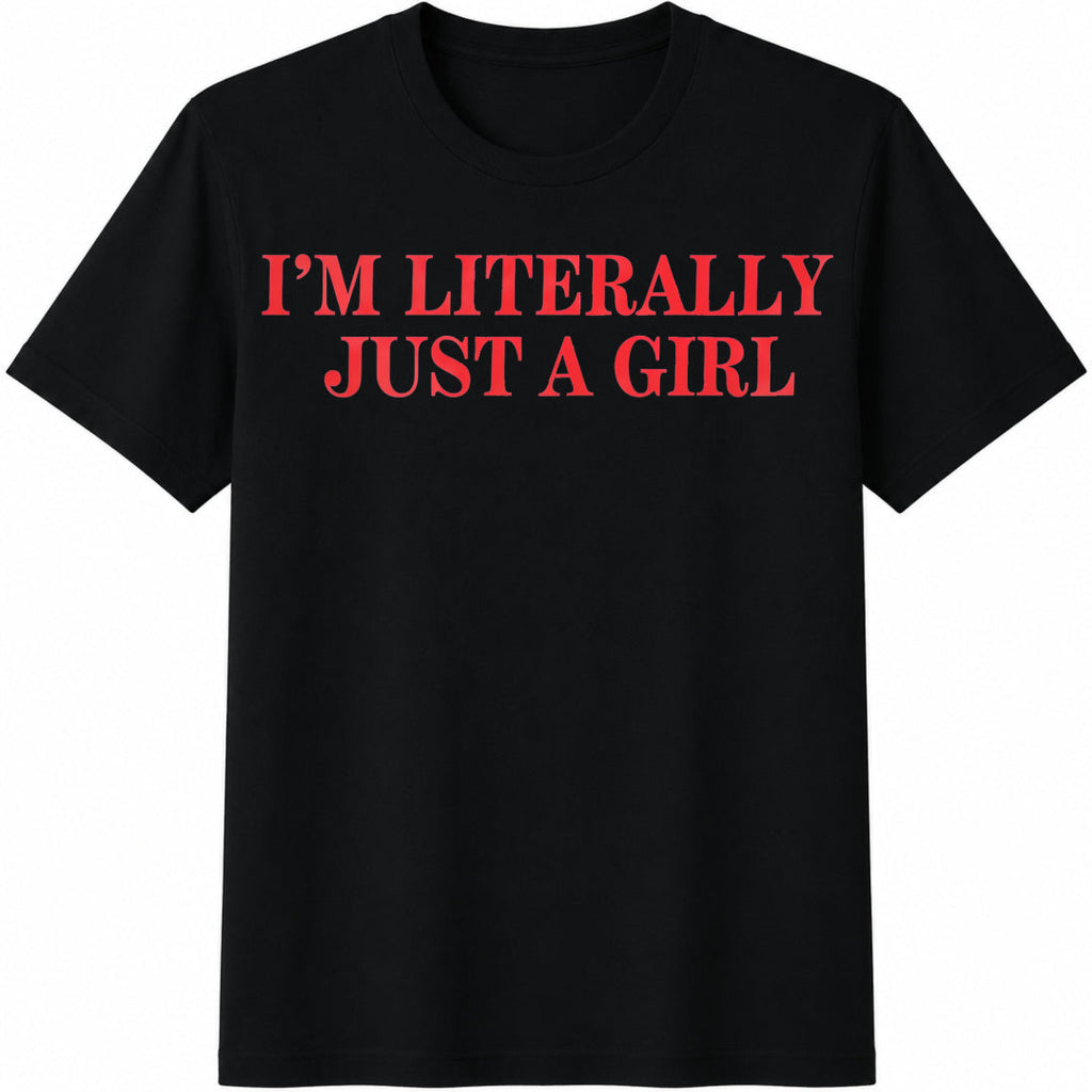 Inspired I'm Literally Just Cotton T-Shirt product image 1