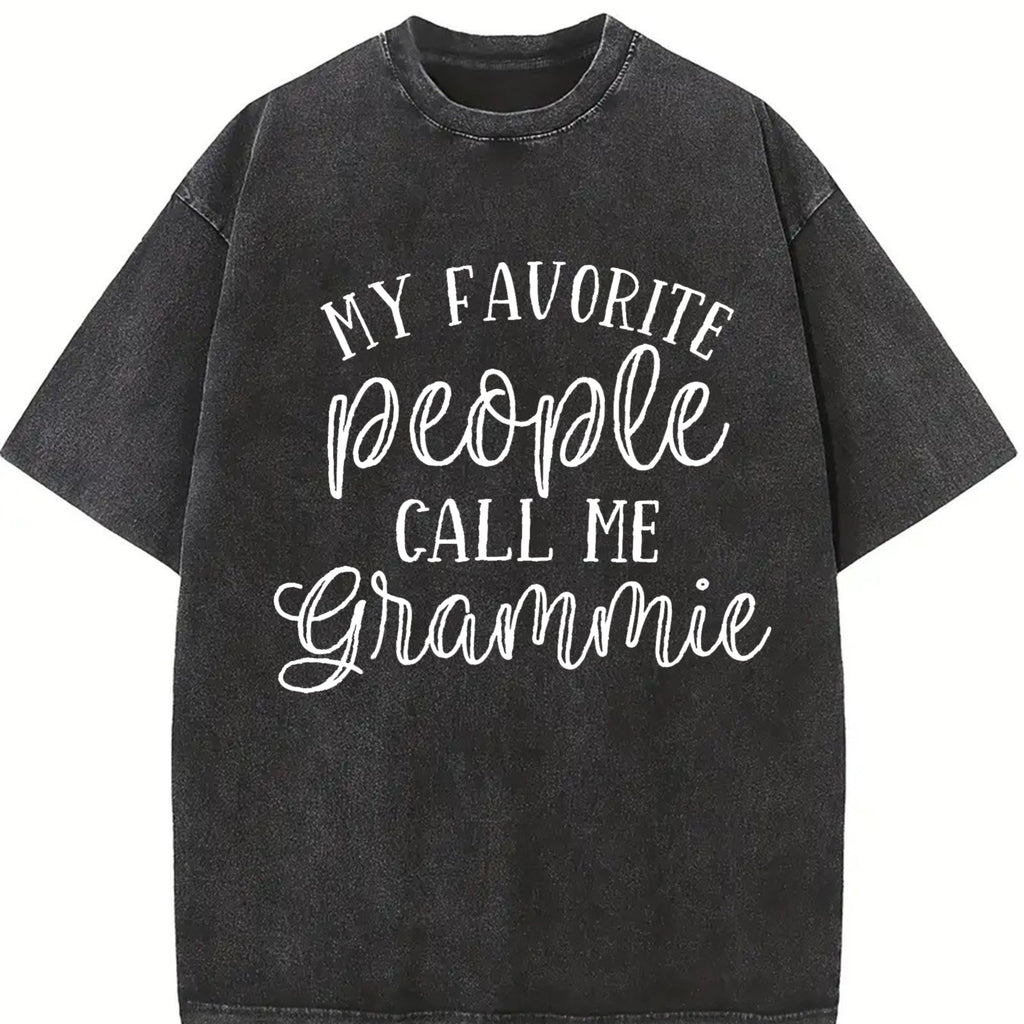 My Favorite People Call Me Grammie Vintage Washed T-Shirt product image 2
