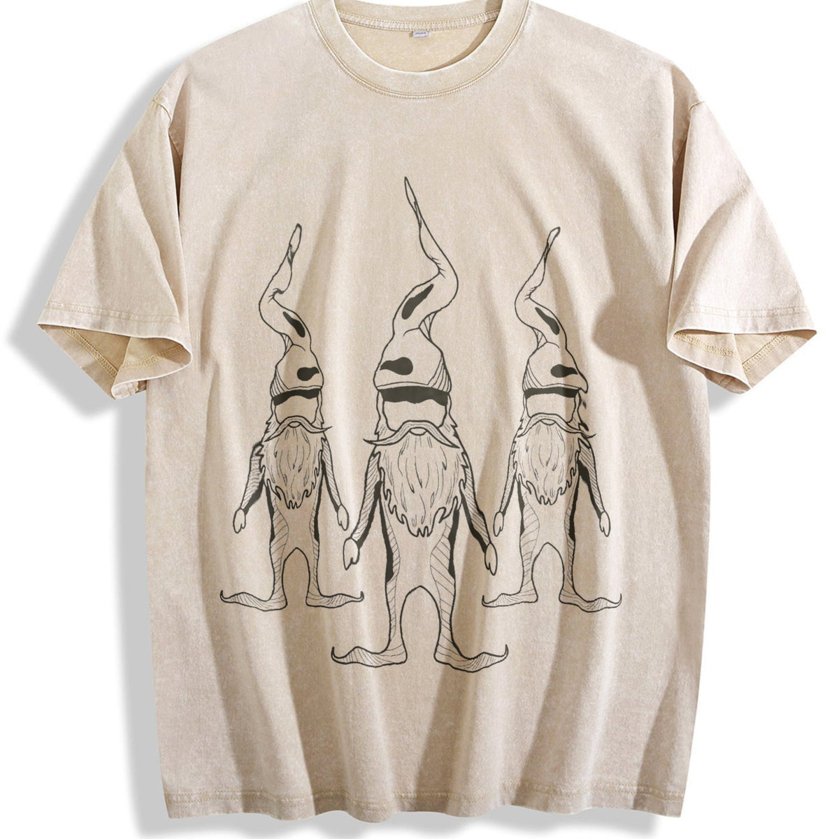 1800s Christmas Elf Cool Vintage Washed T-Shirt product image 1