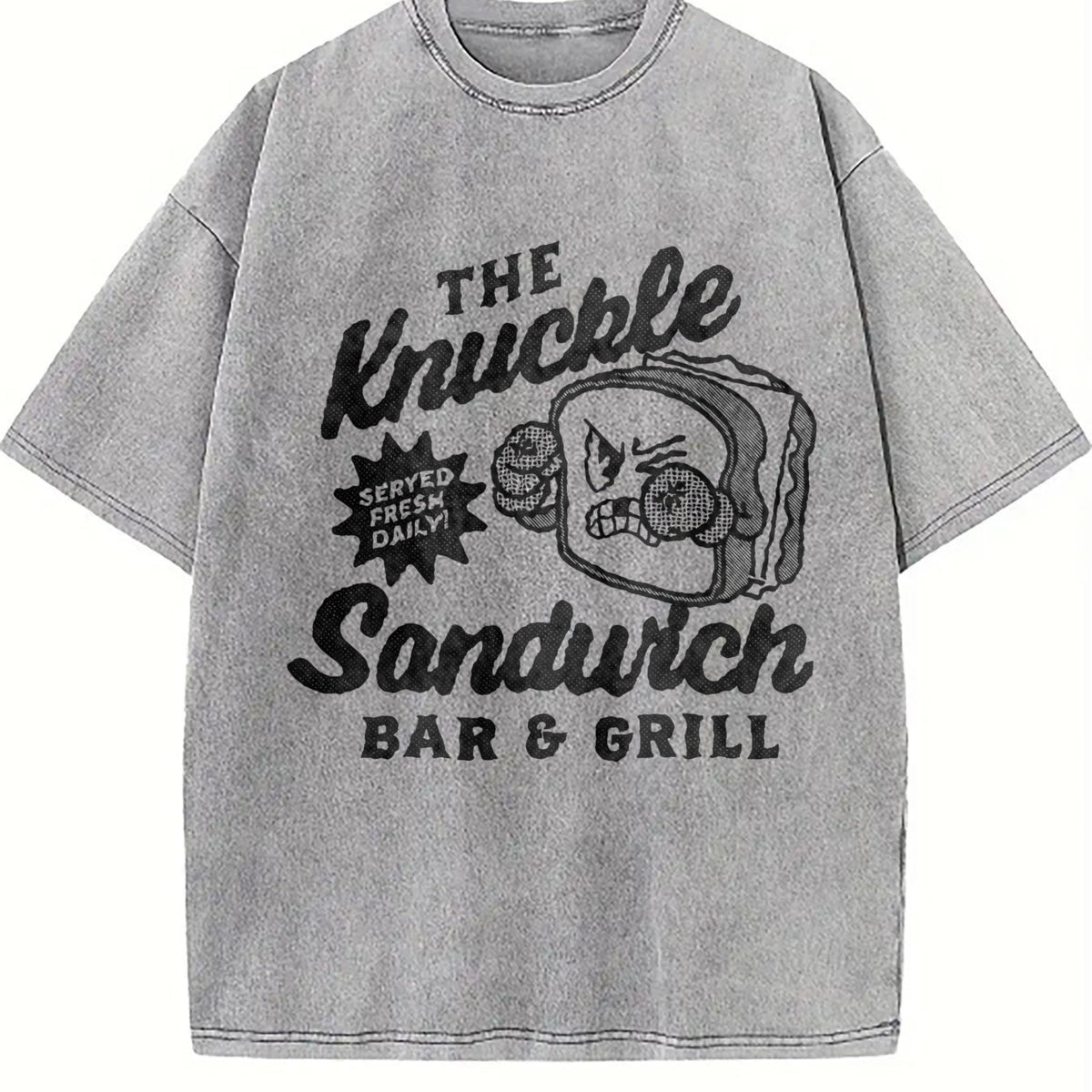 Funny The Knuckle Sandwich Bar And Grill Sarcastic Vintage product image 5