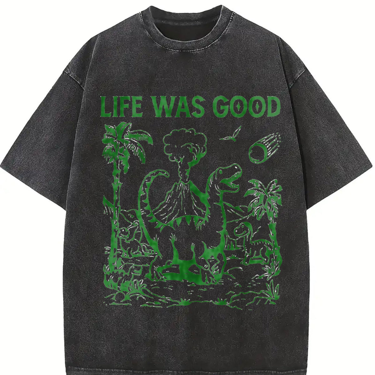 Funny Dinosaur 90s Vintage Washed T-Shirt product image 2