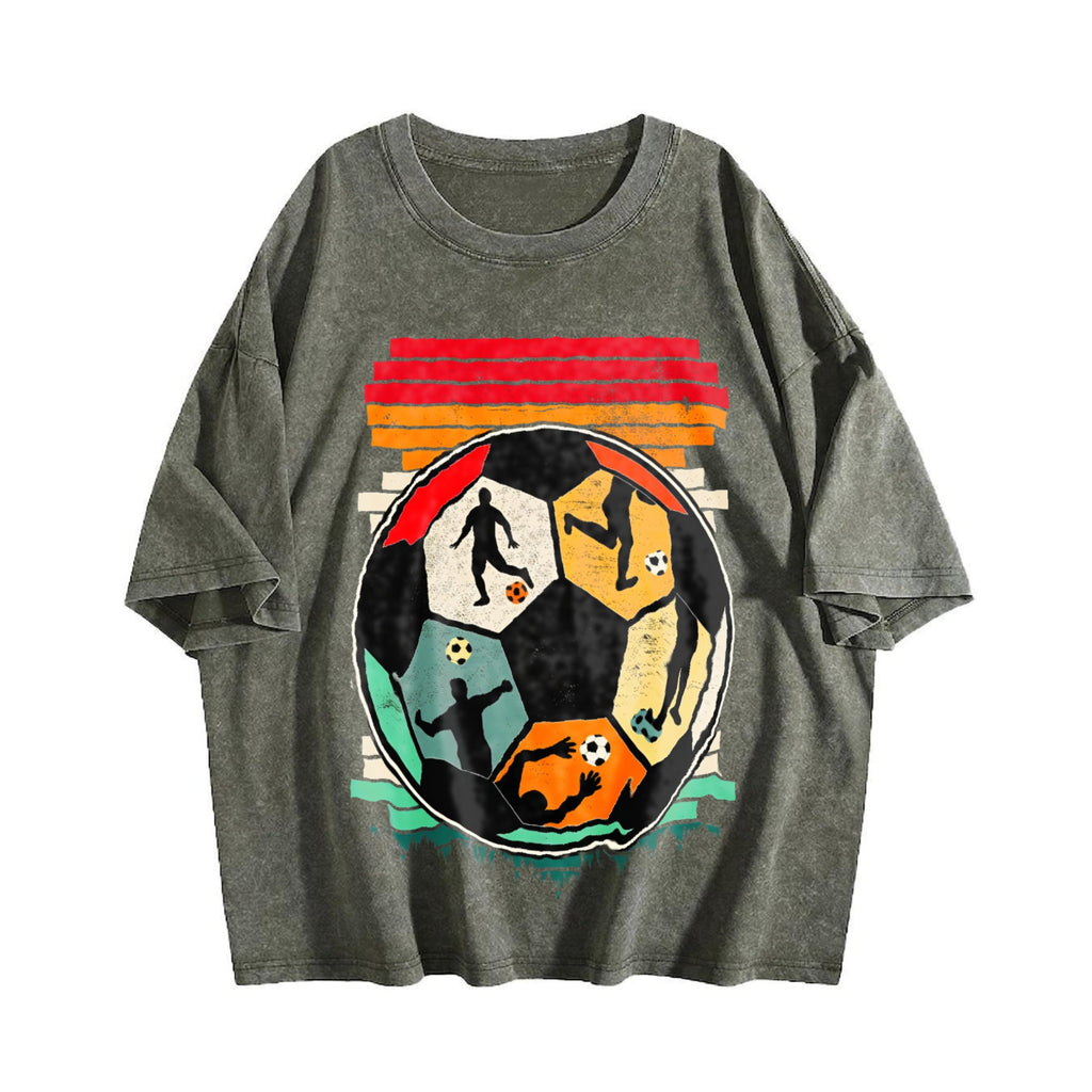 Global Soccer Fan Vintage Washed T-Shirt product image 4