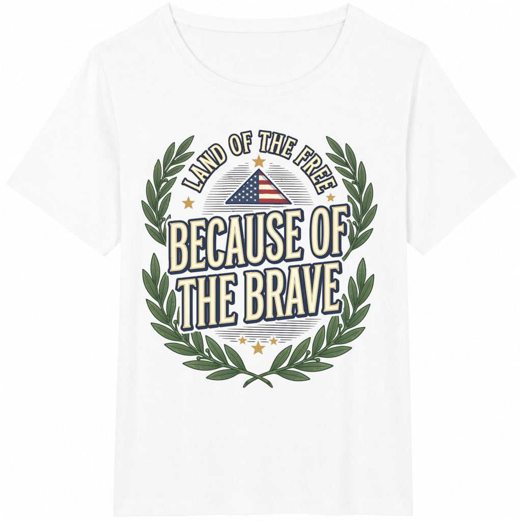 Land Of The Free Because Of Brave Veteran Tribute Memorial product image 2