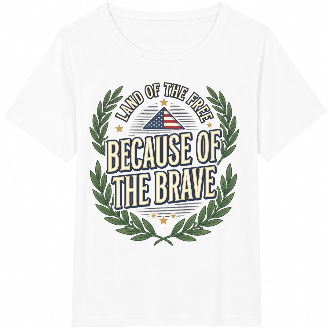 Land Of The Free Because Of Brave Veteran Tribute Memorial product image 2