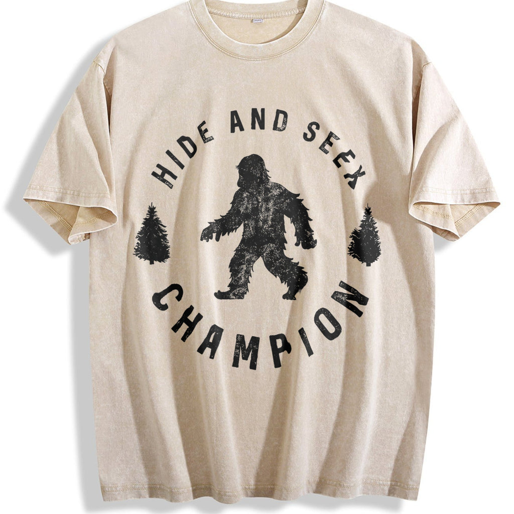 Hide And Seek Champion Funny Bigfoot Humor Cool Vintage product image 1