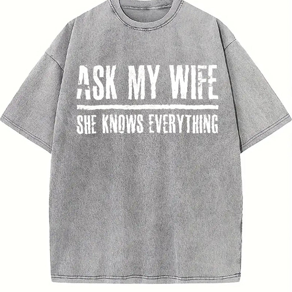 Funny Daughter Wife Slogan Vintage Washed T-Shirt product image 5